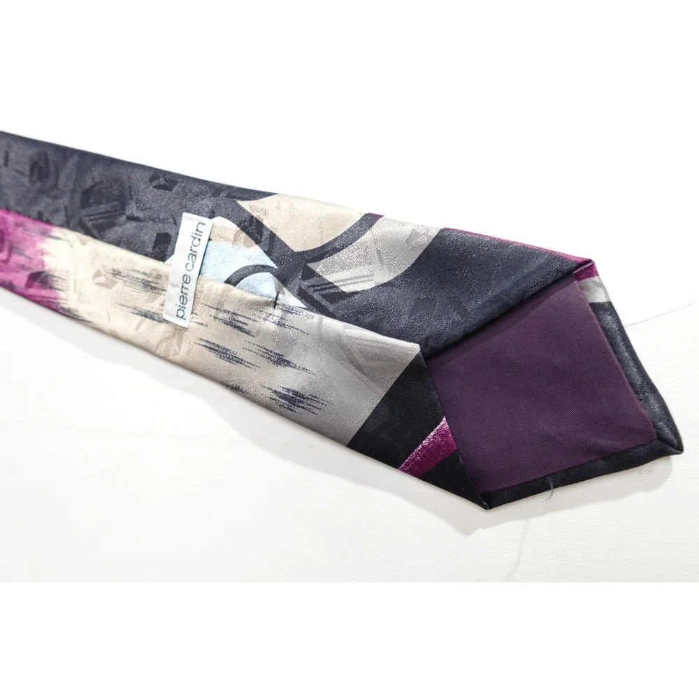 Vintage Pierre Cardin Tie USA 100% Polyester Navy Necktie Classic‎